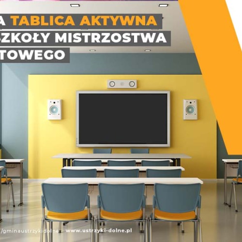 Szkoła Mistrzostwa Sportowego w Ustrzykach Dolnych będzie miała nową tablice aktywną